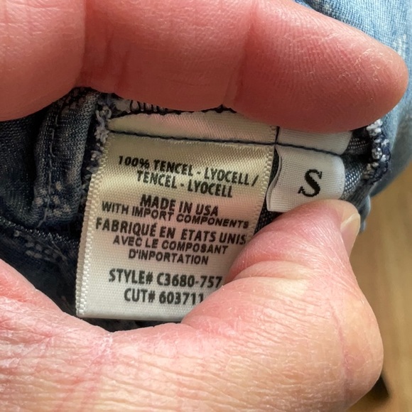 Cloth & Stone, distressed look Tencel mini skirt w/ pockets! S - Picture 5 of 10